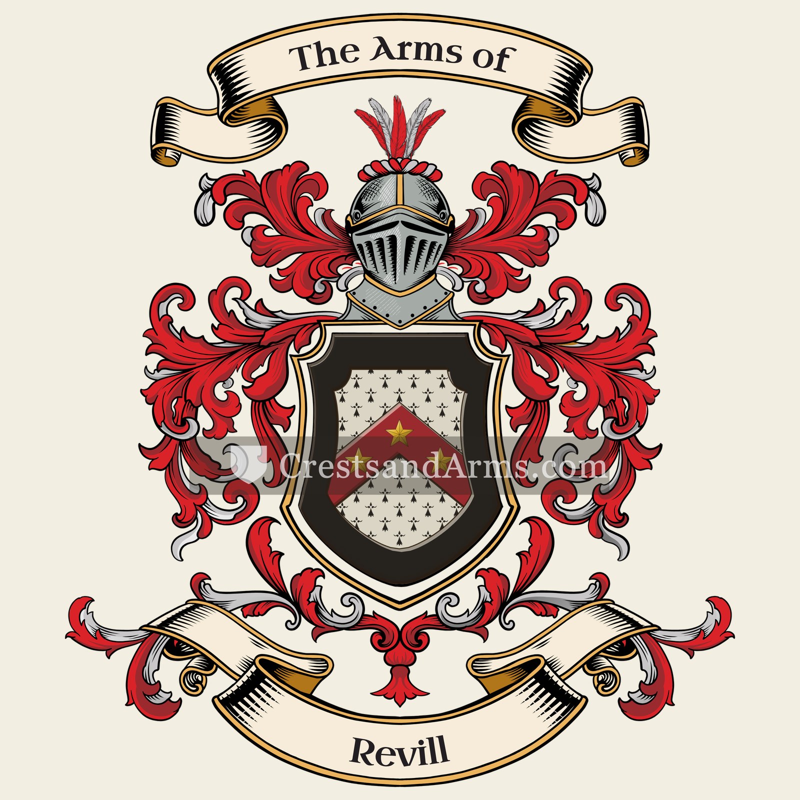 The Revill coat of arms