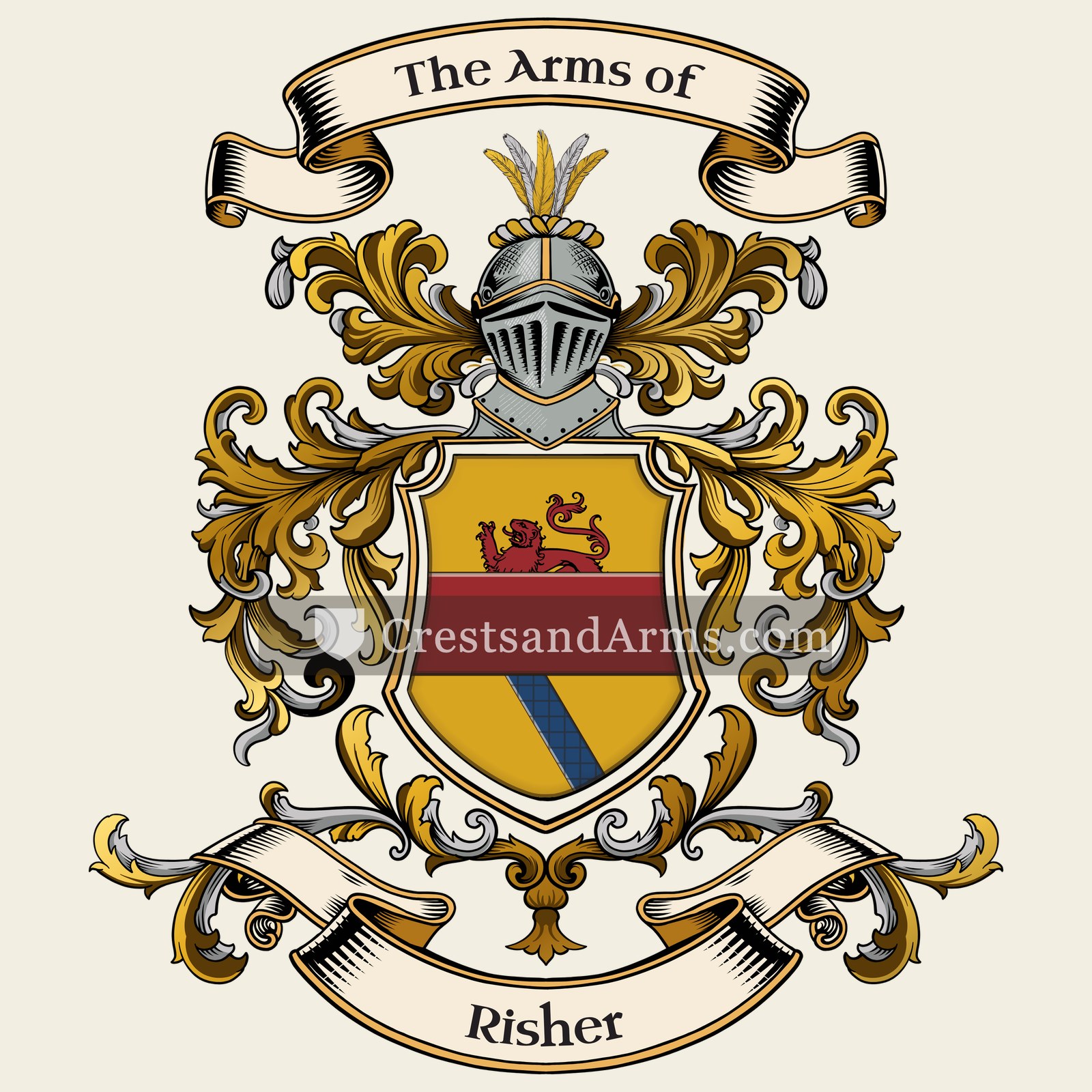 The Risher coat of arms