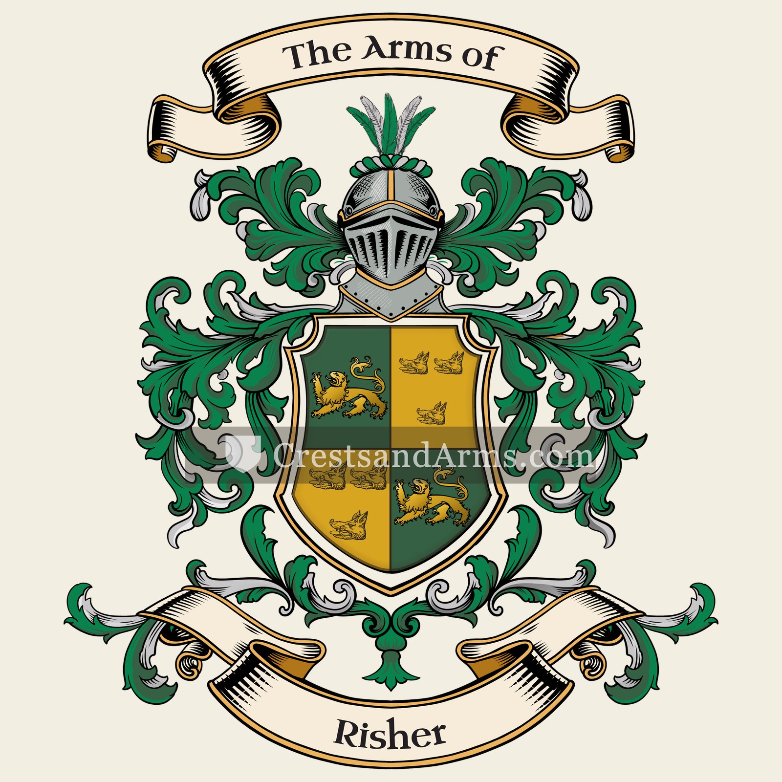 The Risher coat of arms