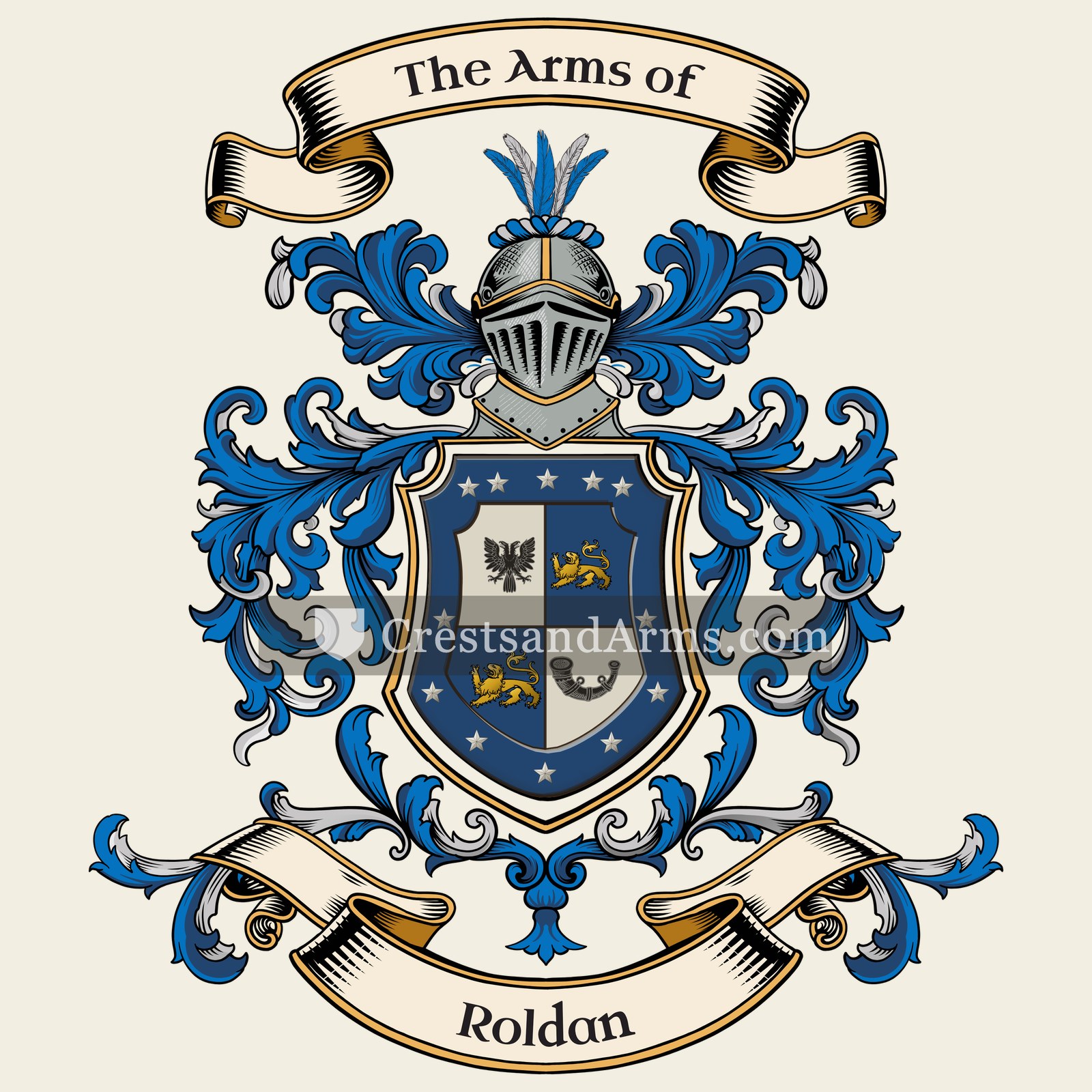 The Roldan coat of arms