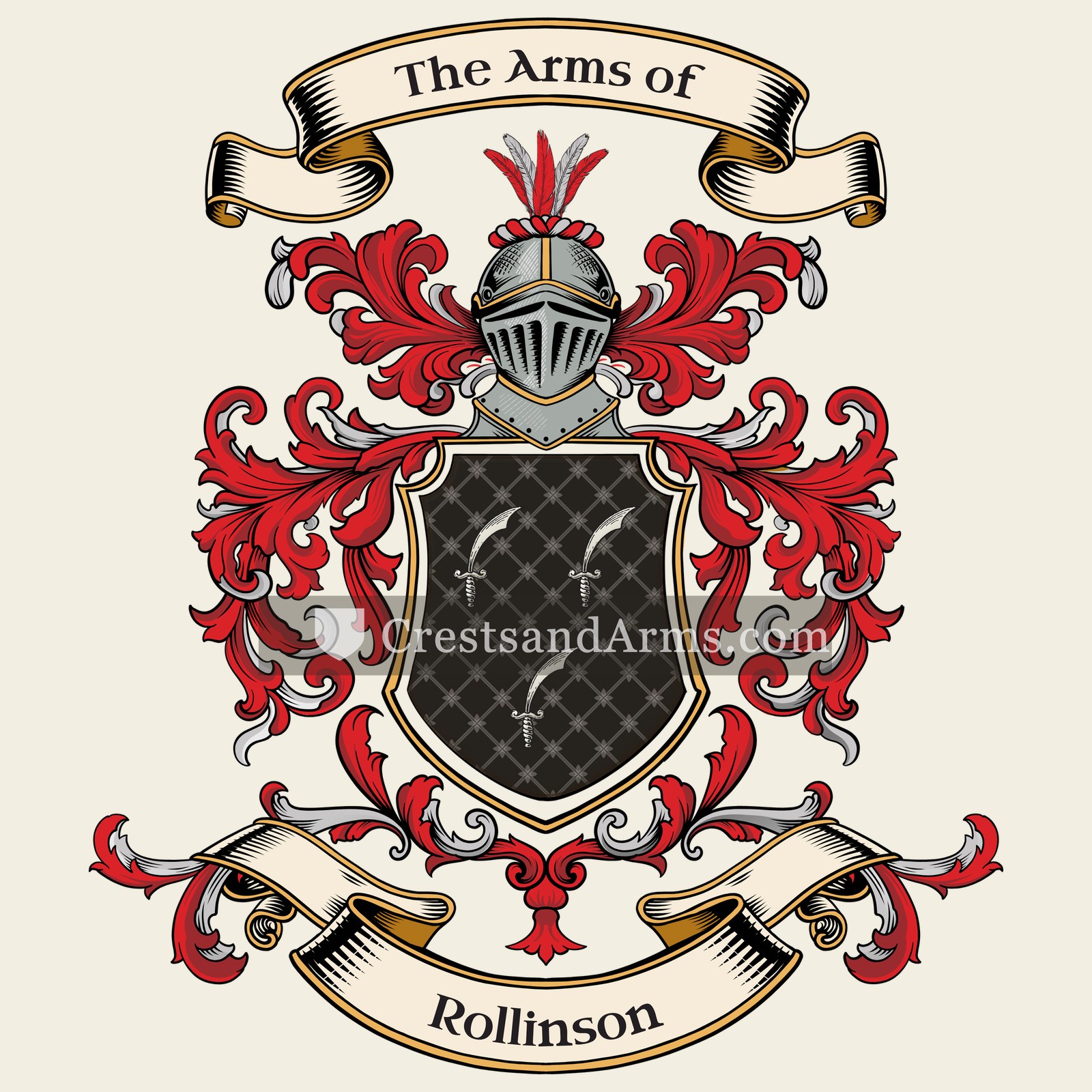 The Rollinson coat of arms