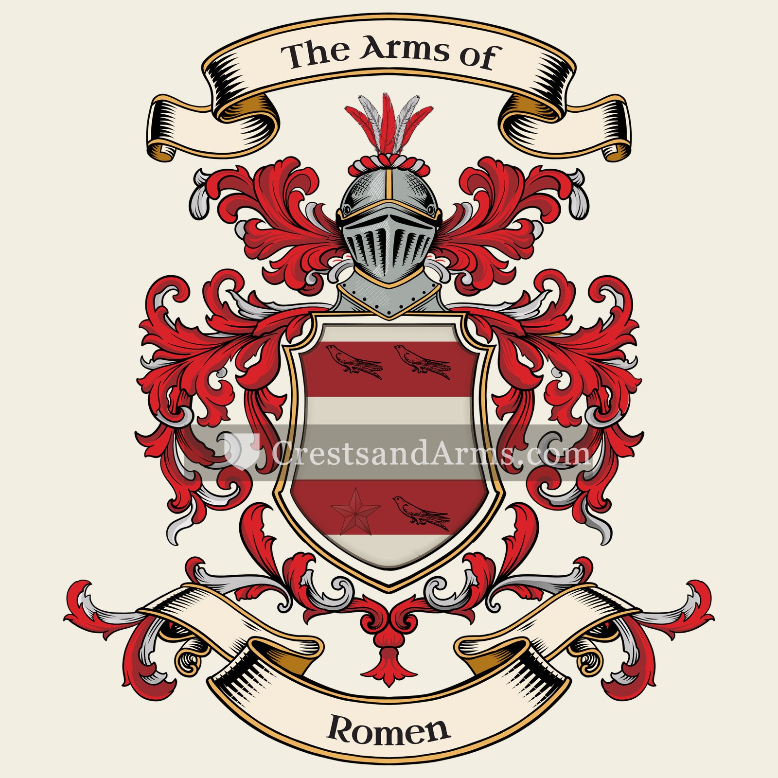The Romen coat of arms