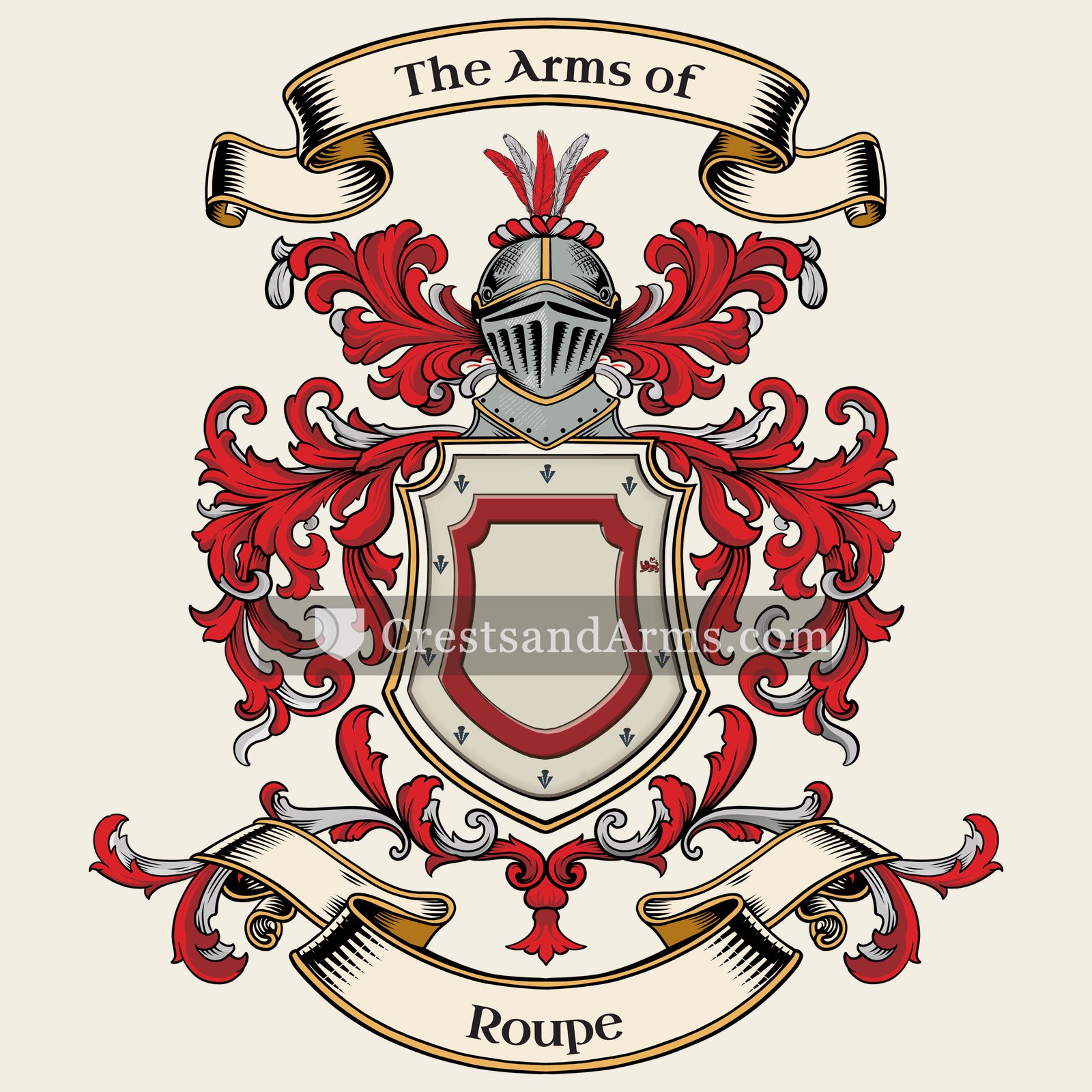 The Roupe coat of arms