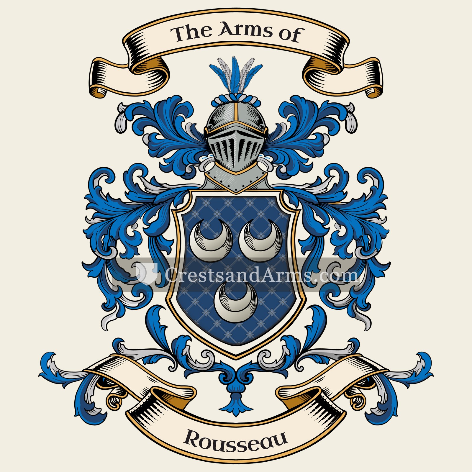 The Rousseau coat of arms