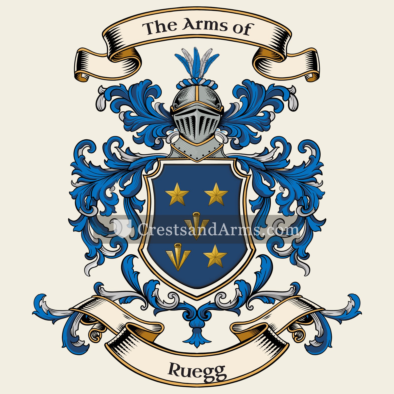 The Ruegg coat of arms