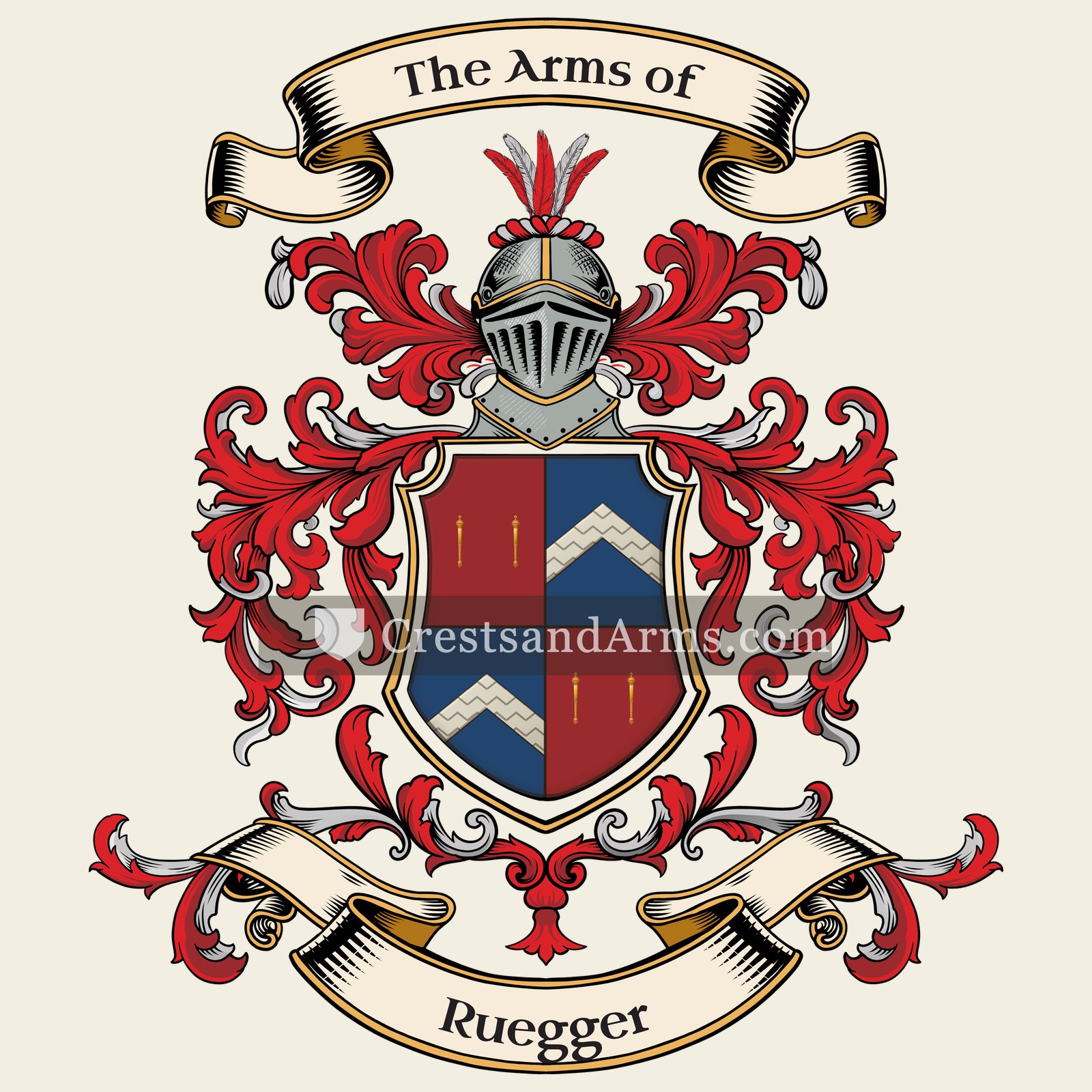 The Ruegger coat of arms