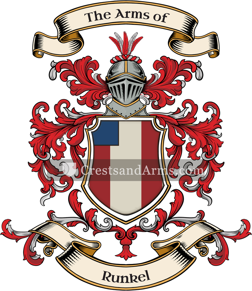 The Runkel coat of arms, drawn from the recorded blazon