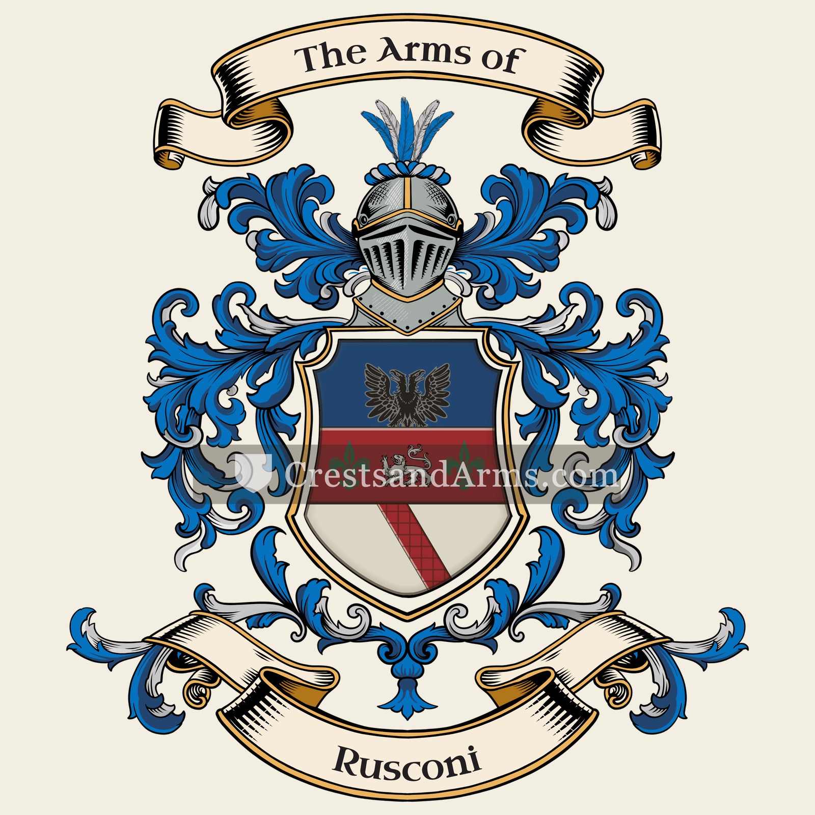 The Rusconi coat of arms
