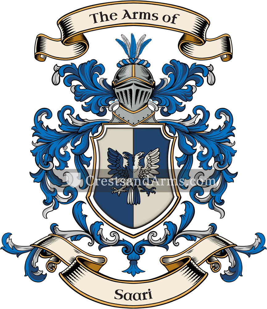 The Saari coat of arms, drawn from the recorded blazon