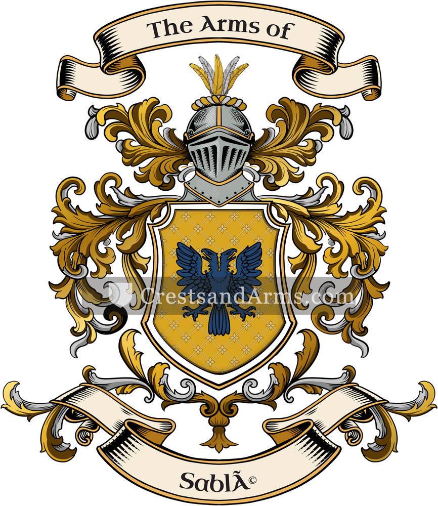 The Sablé coat of arms, drawn from the recorded blazon