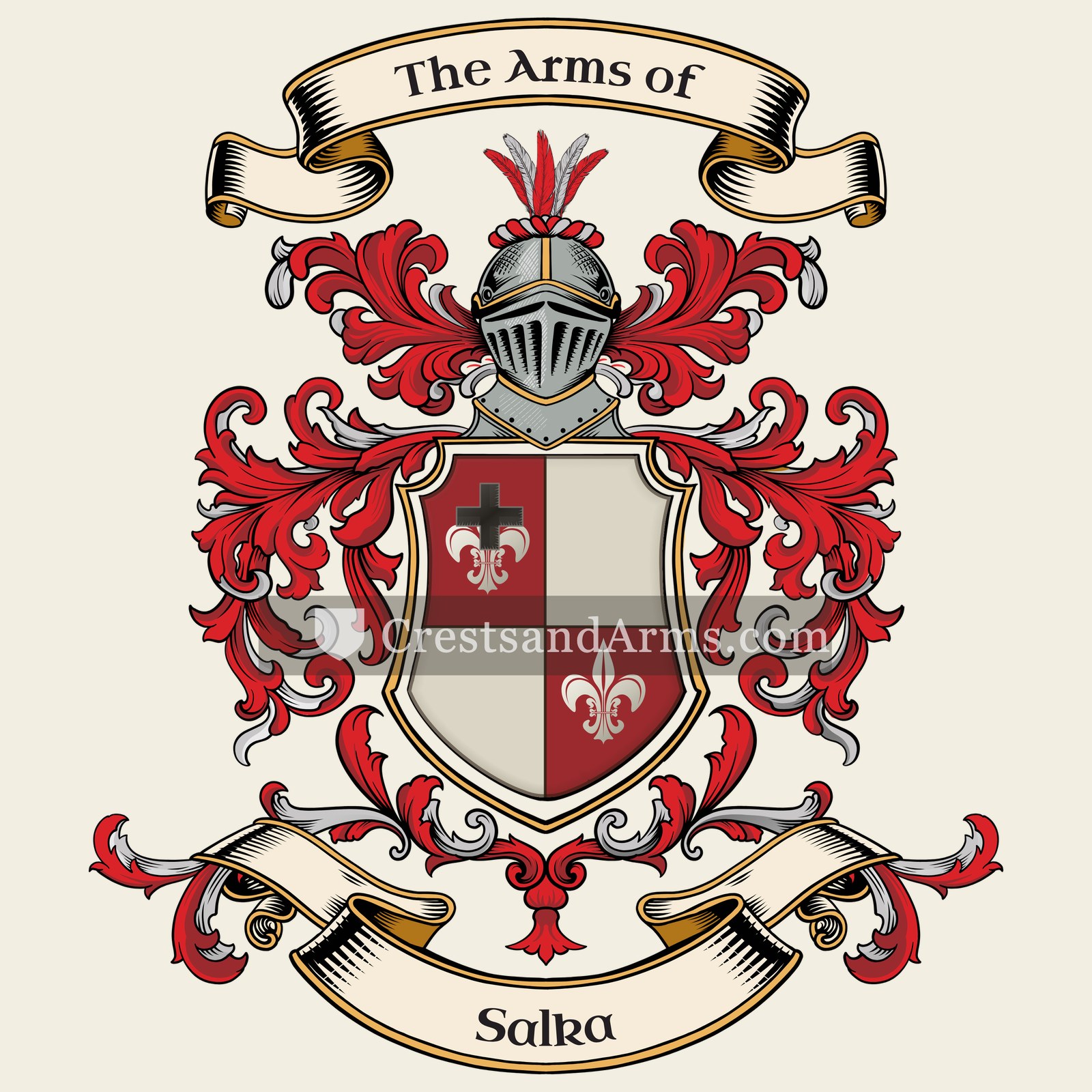 The Salka coat of arms