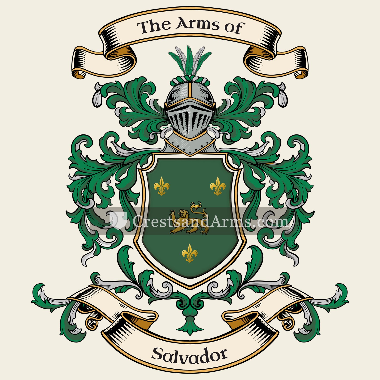 The Salvador coat of arms