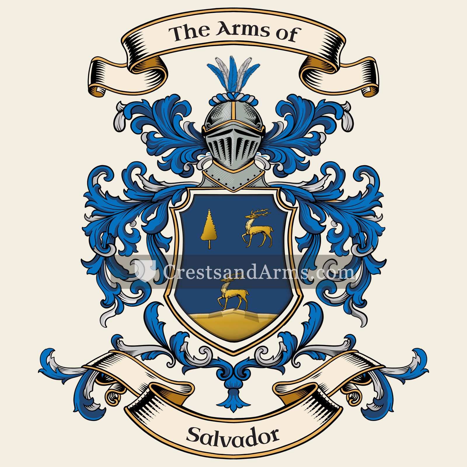 The Salvador coat of arms