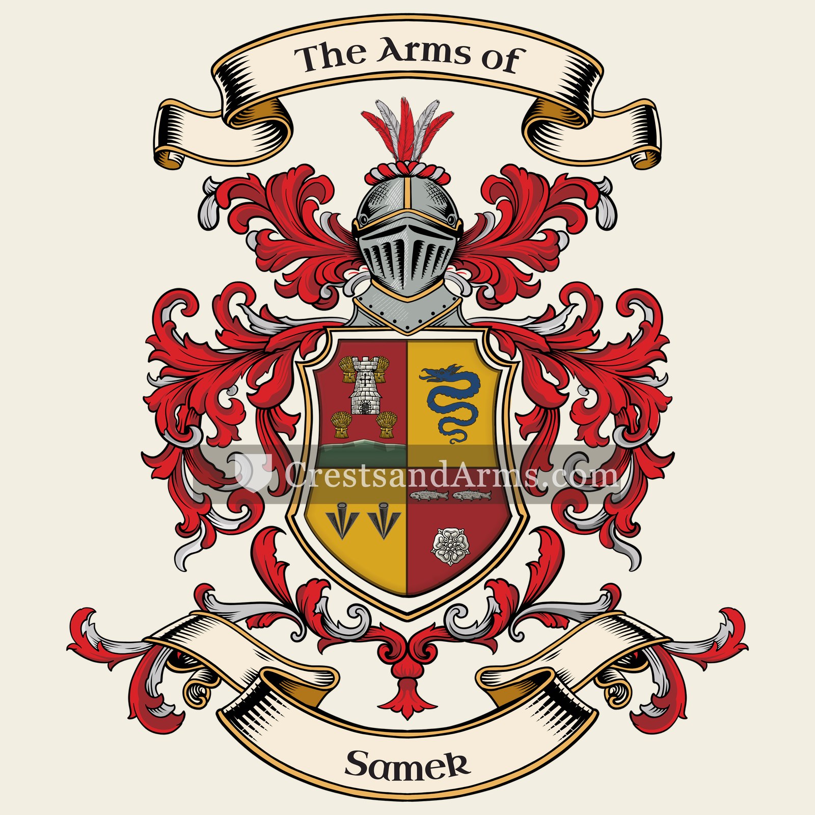 The Samek coat of arms