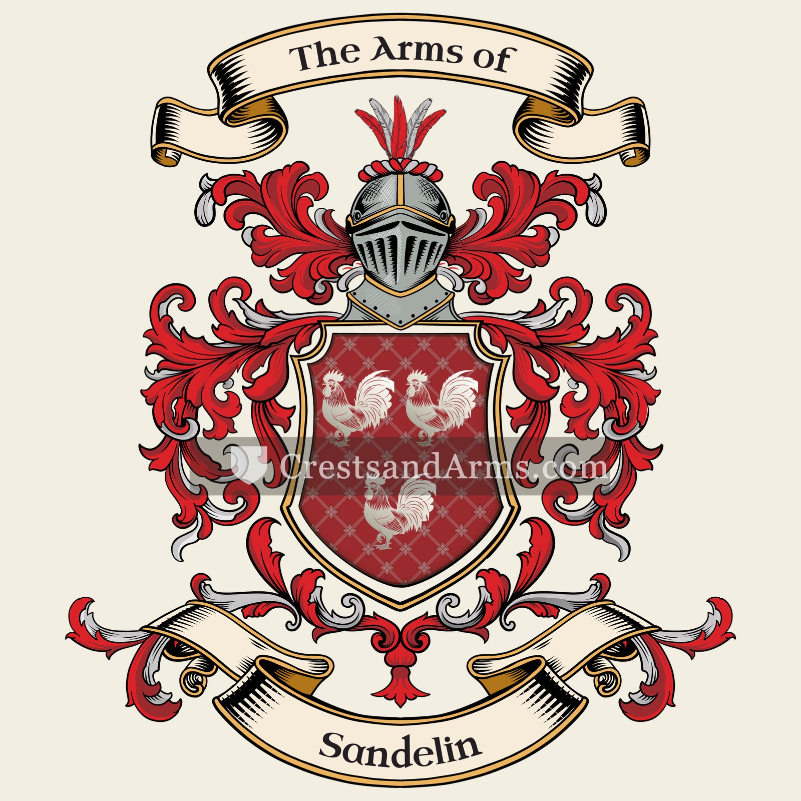 The Sandelin coat of arms