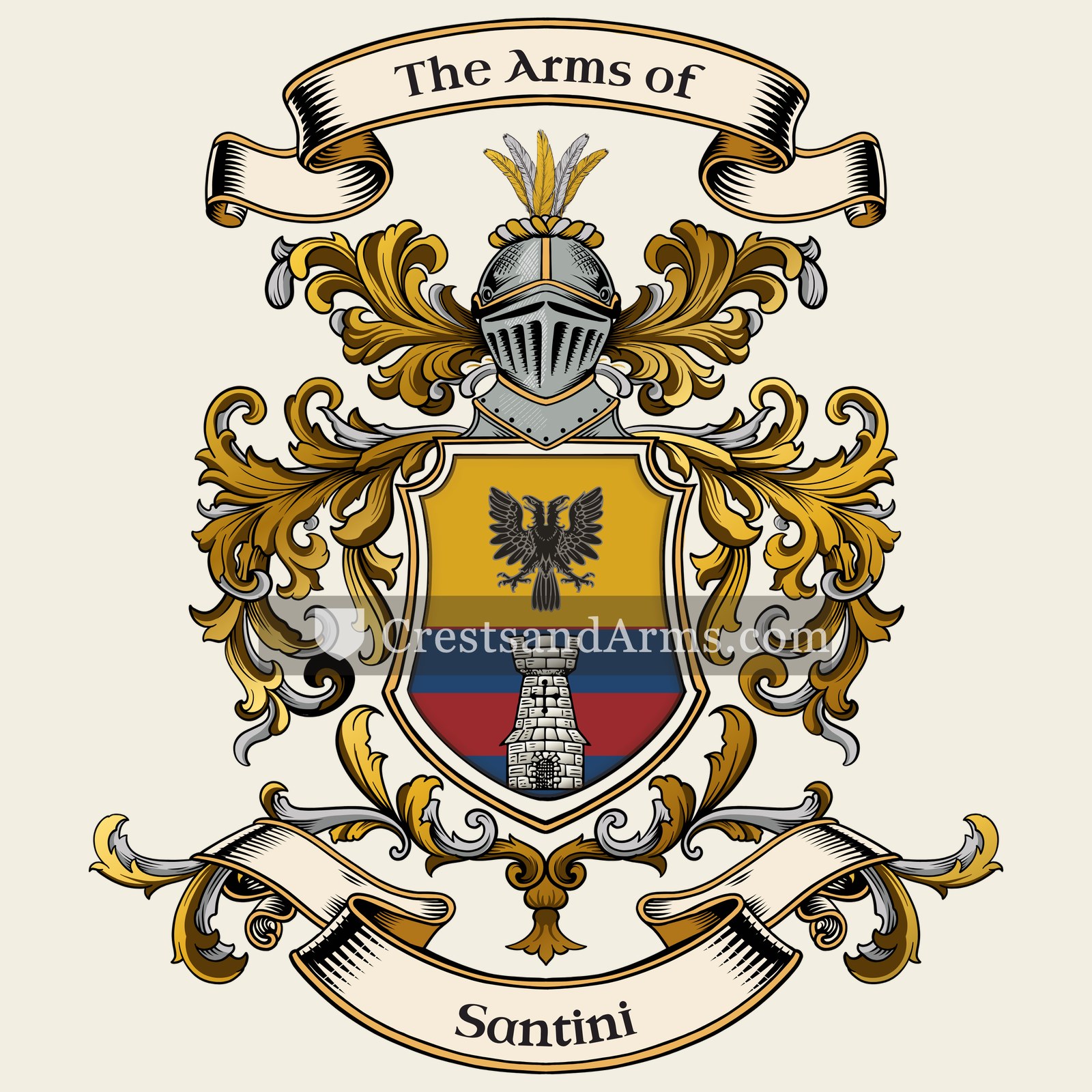 The Santini coat of arms