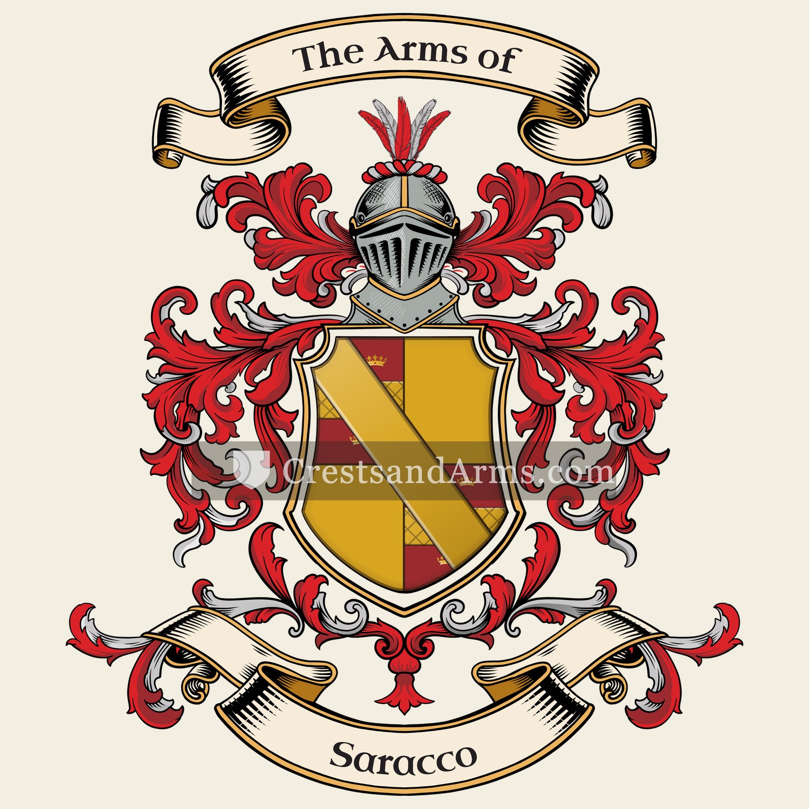 The Saracco coat of arms