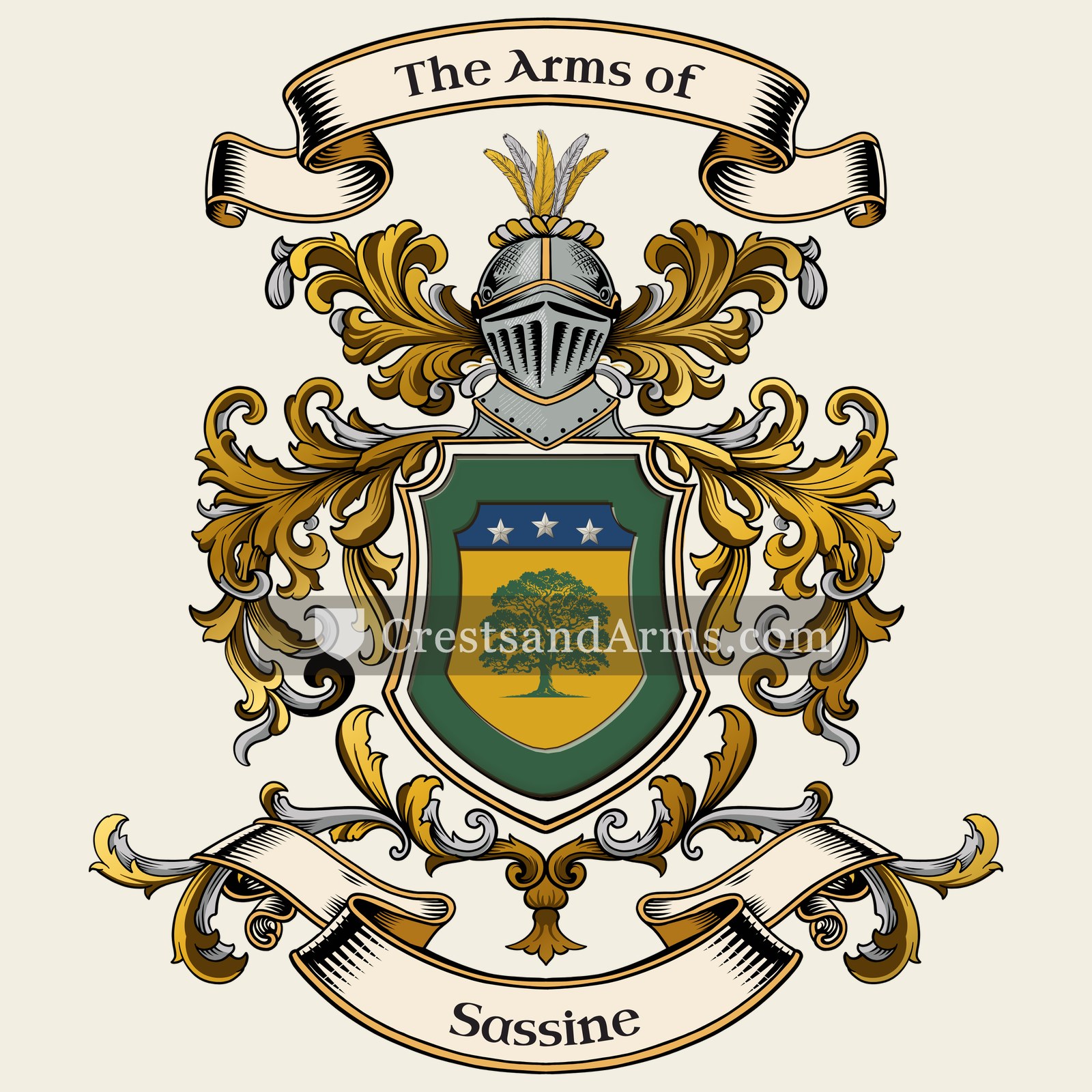 The Sassine coat of arms