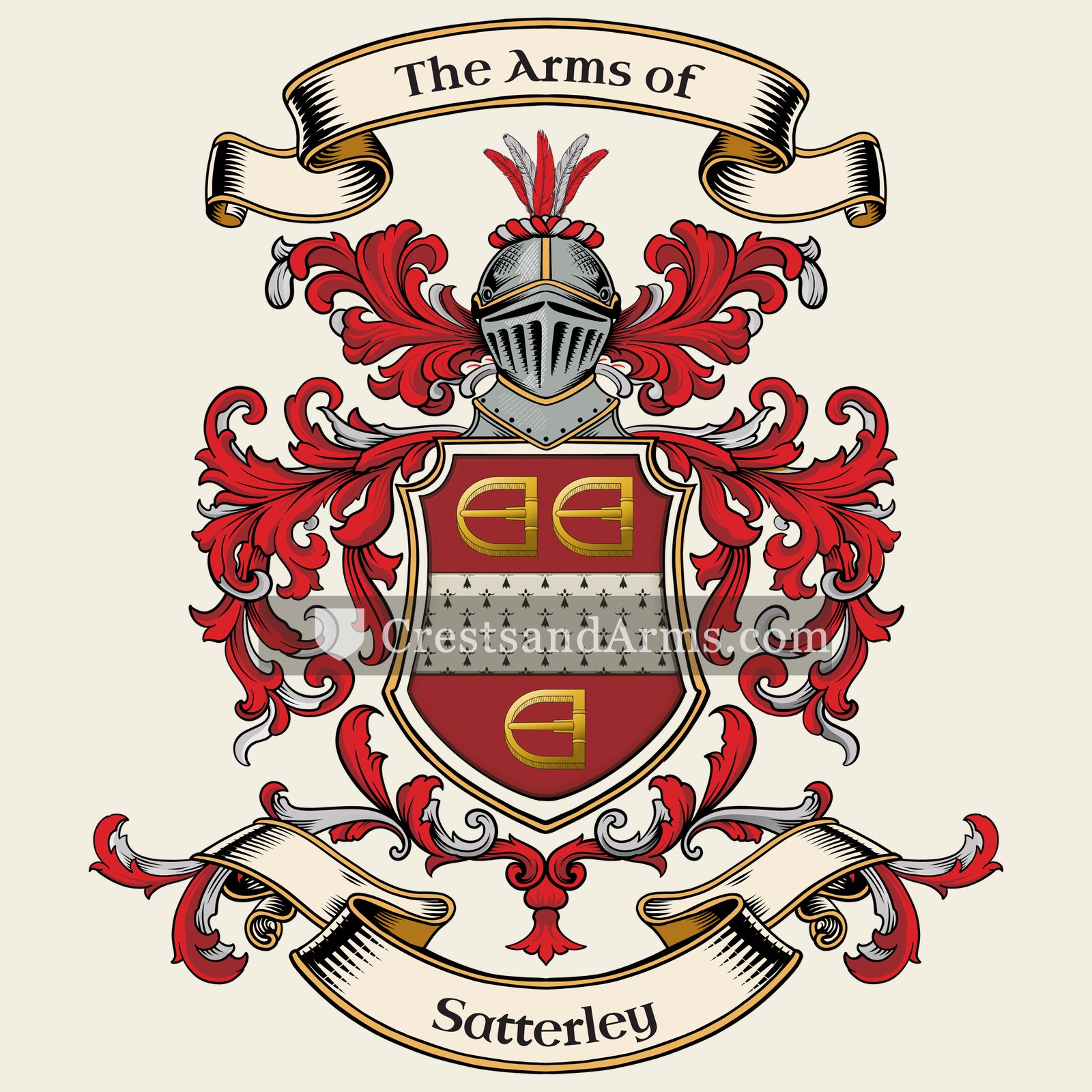 The Satterley coat of arms