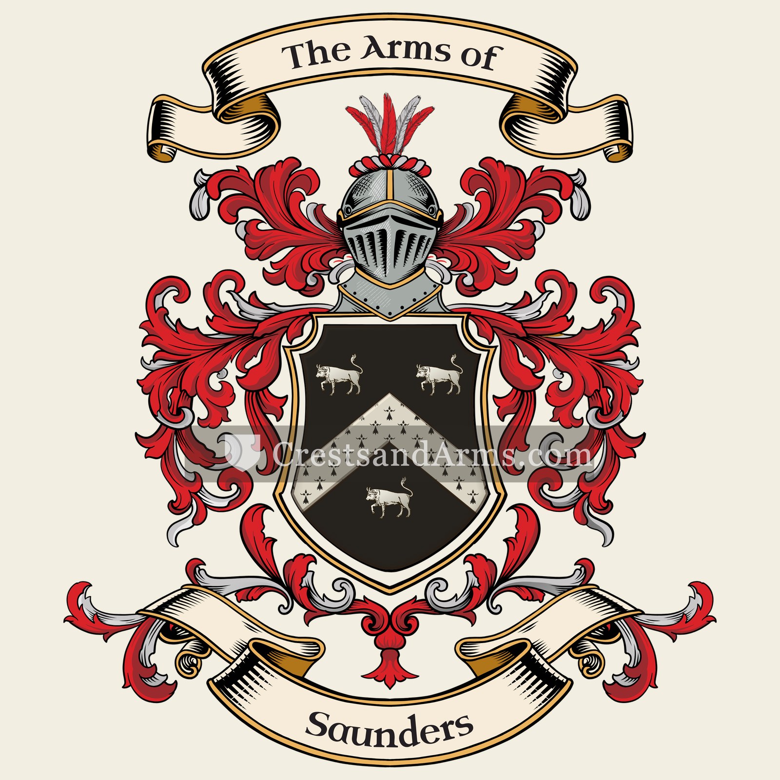 The Saunders coat of arms