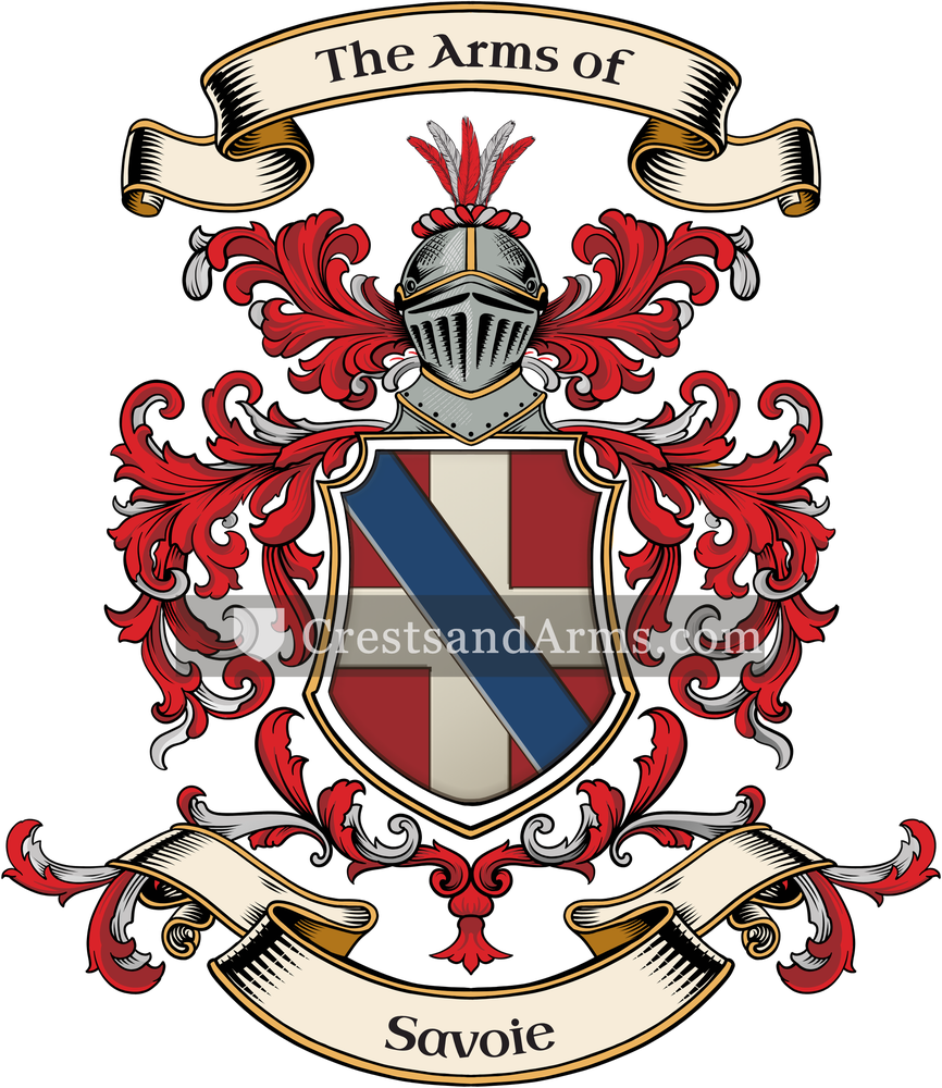 The Savoie coat of arms, drawn from the recorded blazon