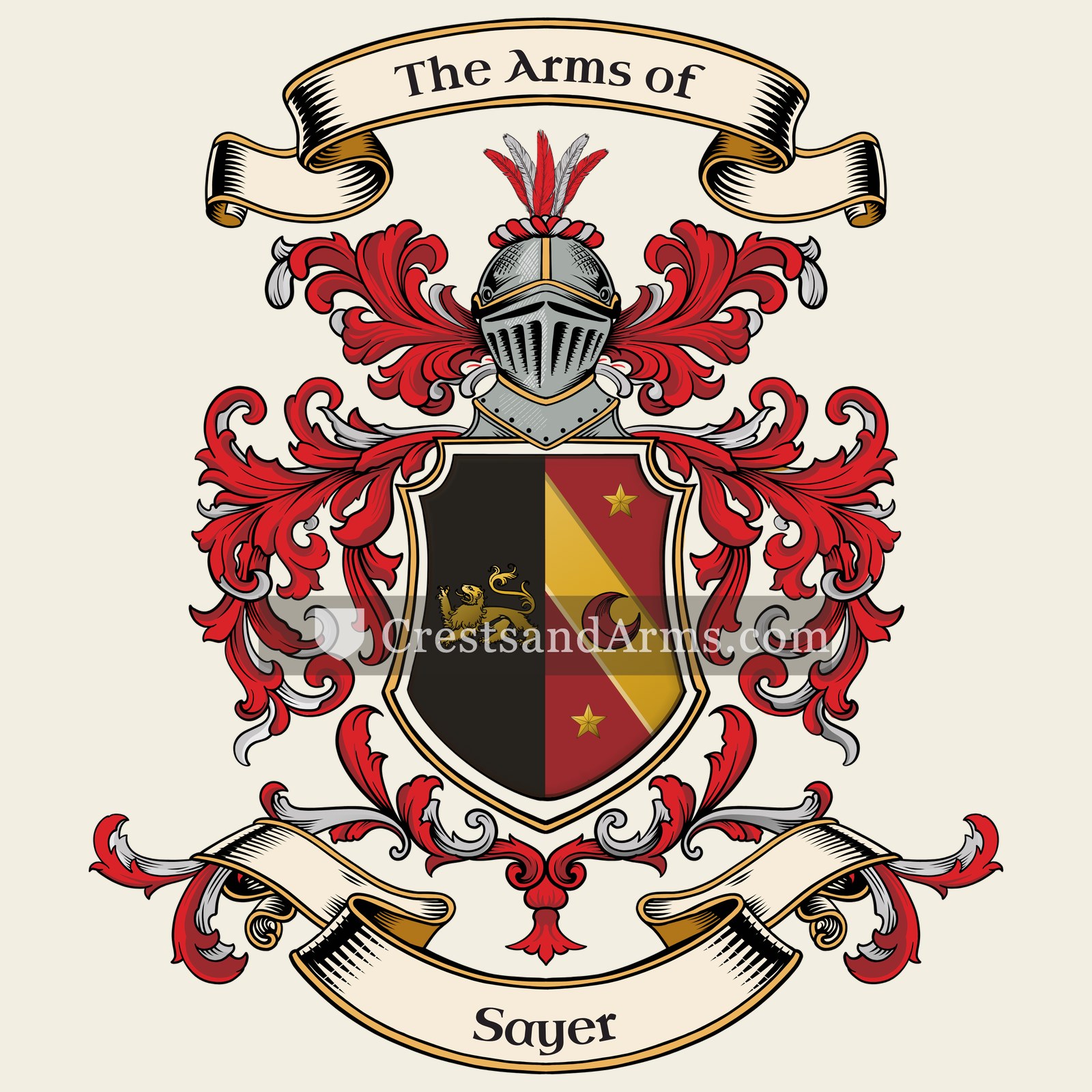 The Sayer coat of arms