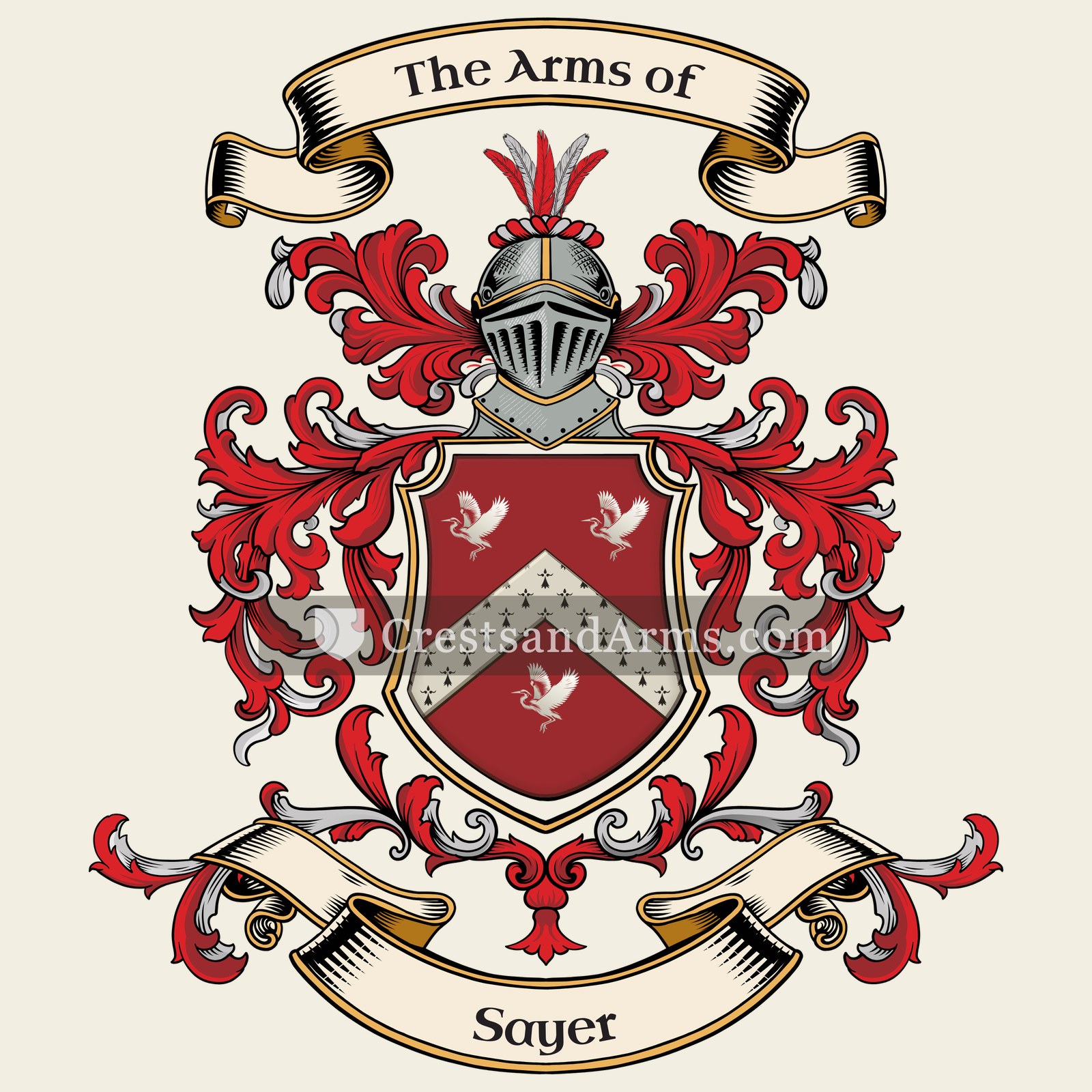 The Sayer coat of arms