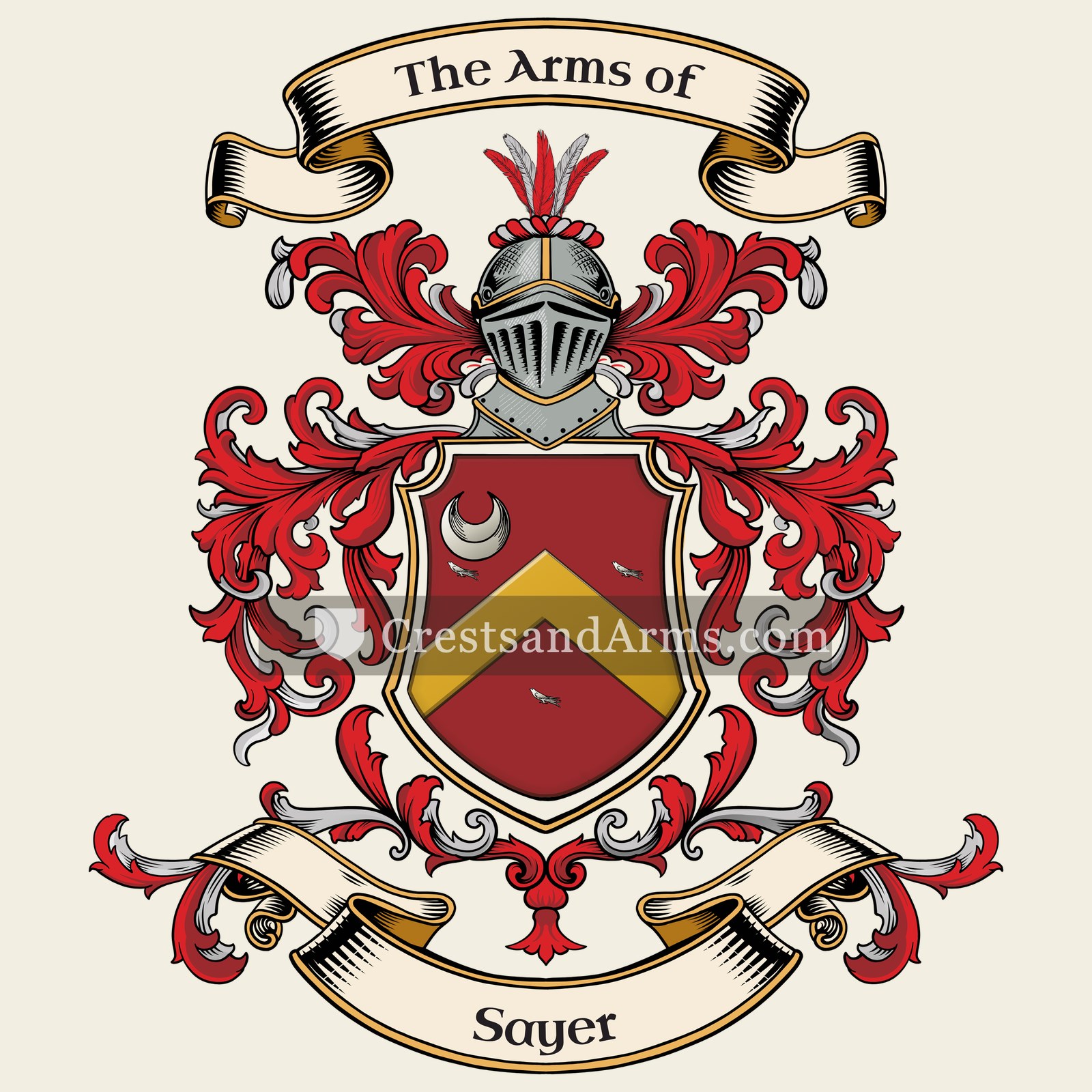 The Sayer coat of arms