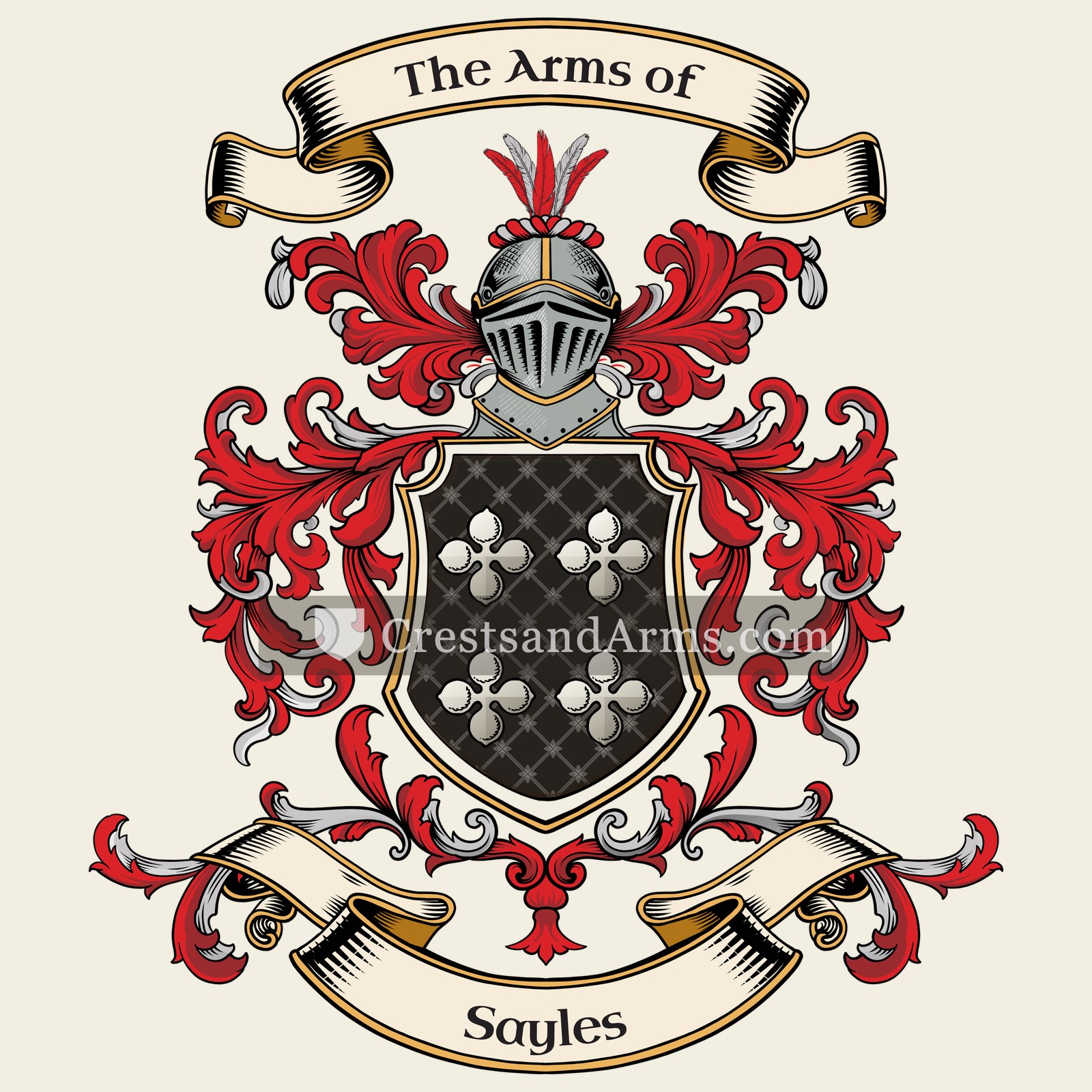 The Sayles coat of arms