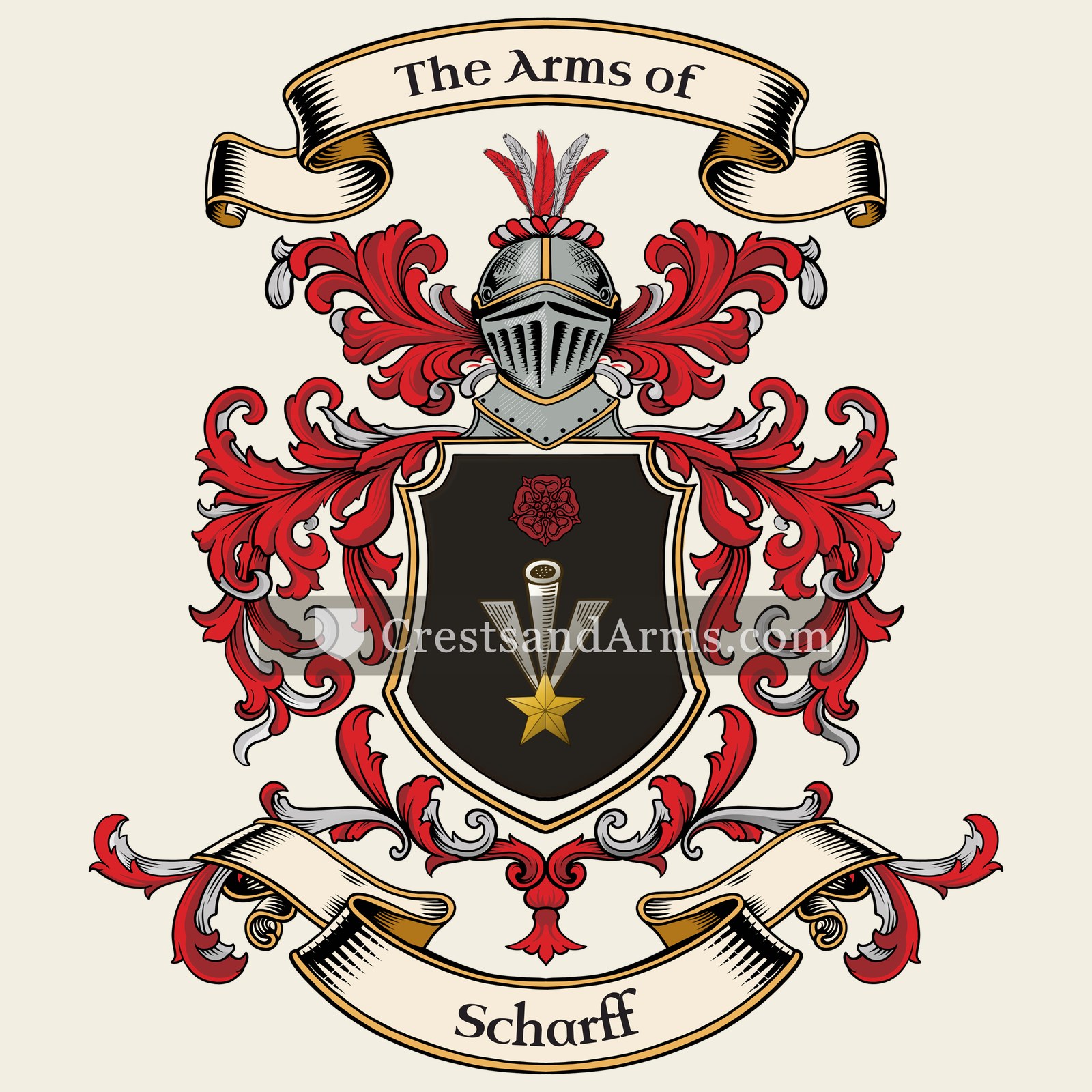 The Scharff coat of arms