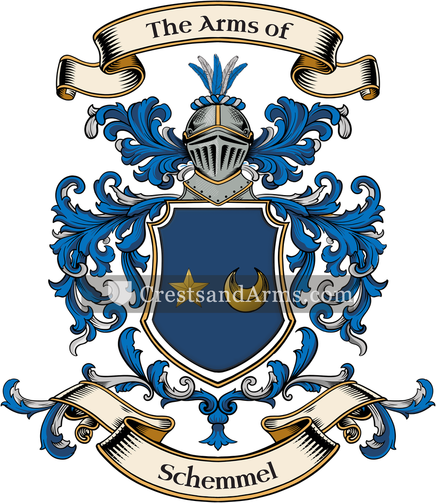 The Schemmel coat of arms, drawn from the recorded blazon
