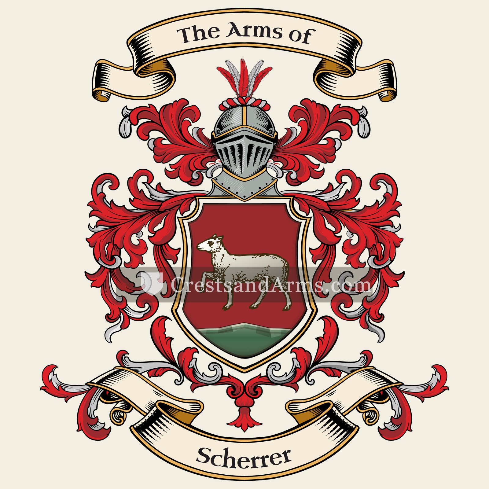 The Scherrer coat of arms