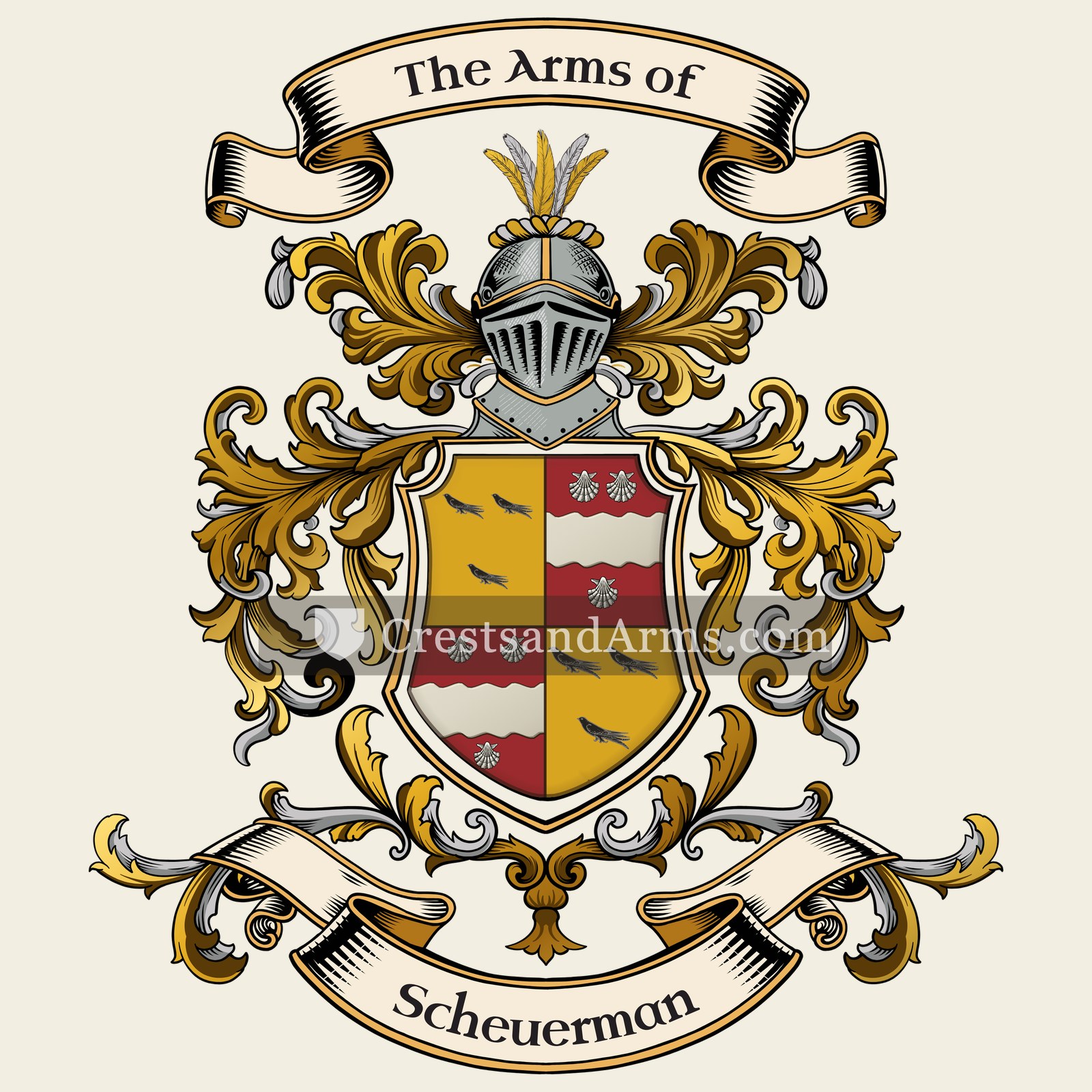 The Scheuerman coat of arms