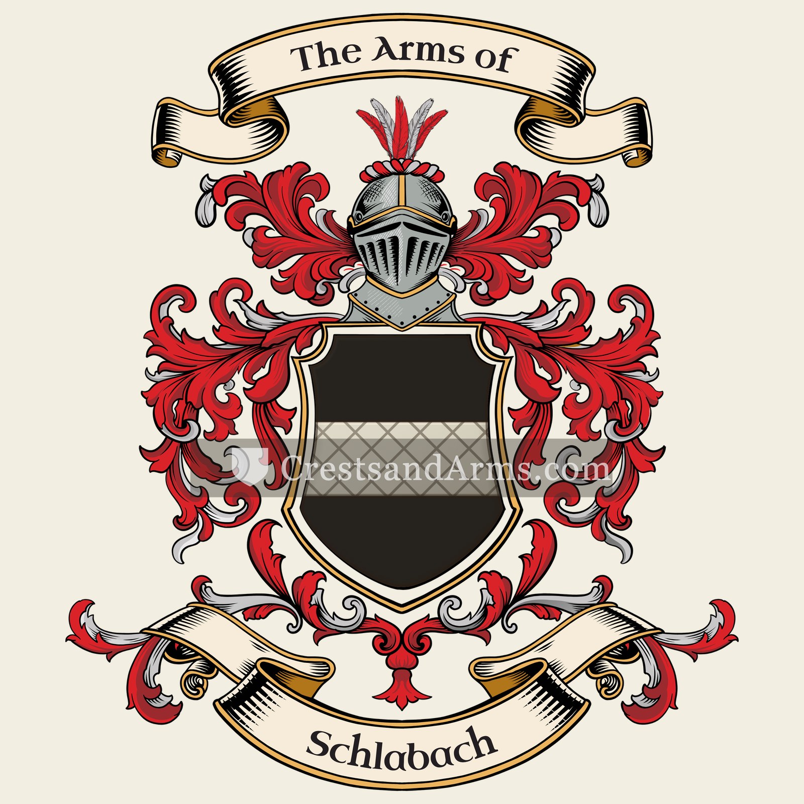 The Schlabach coat of arms