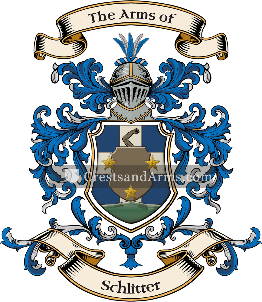 The Schlitter coat of arms, drawn from the recorded blazon