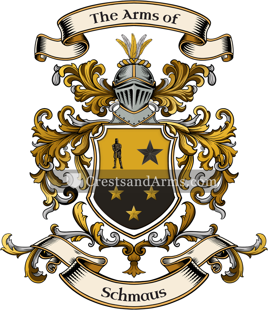 The Schmaus coat of arms, drawn from the recorded blazon
