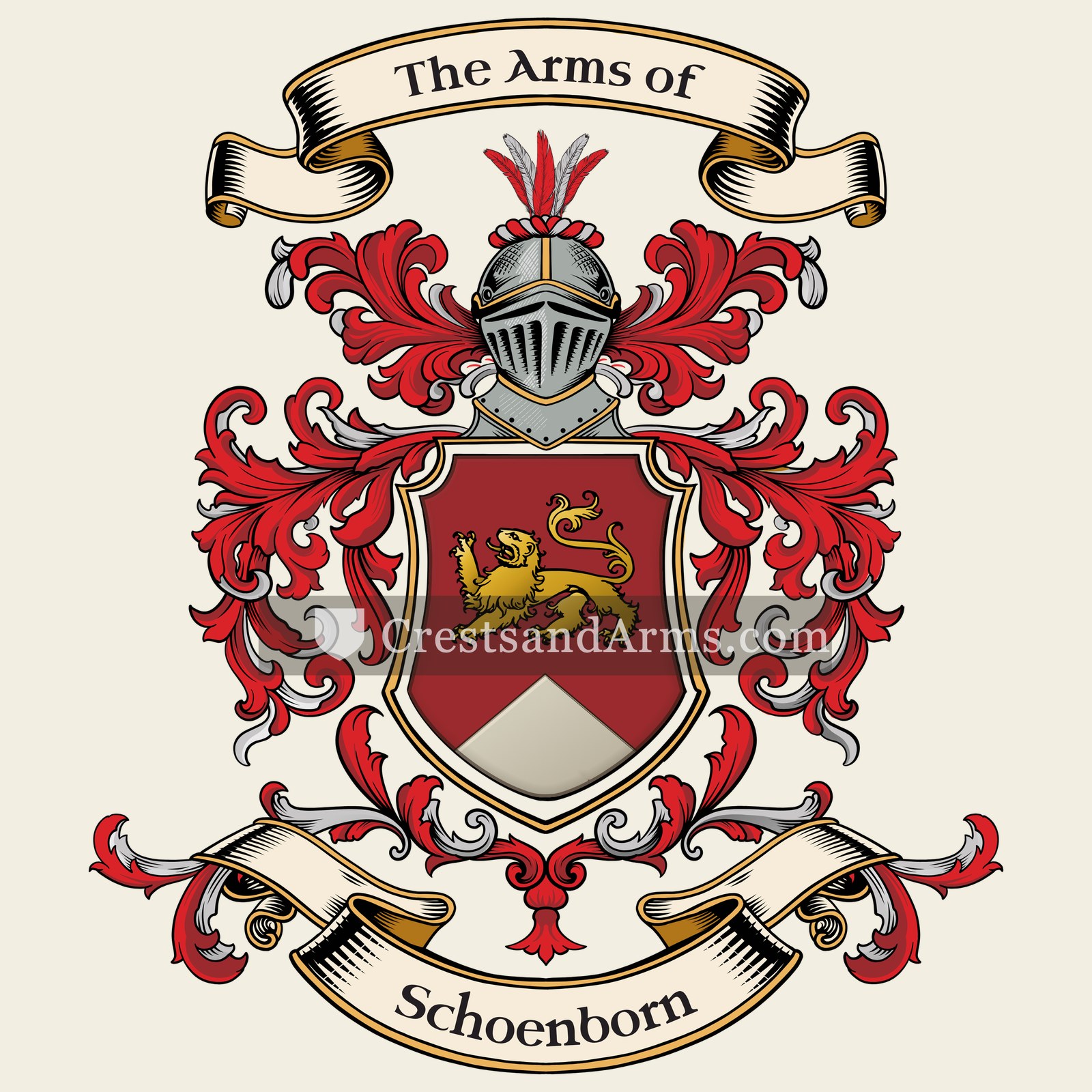 The Schoenborn coat of arms, drawn from the recorded blazon