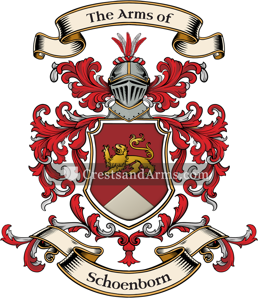 The Schoenborn coat of arms, drawn from the recorded blazon