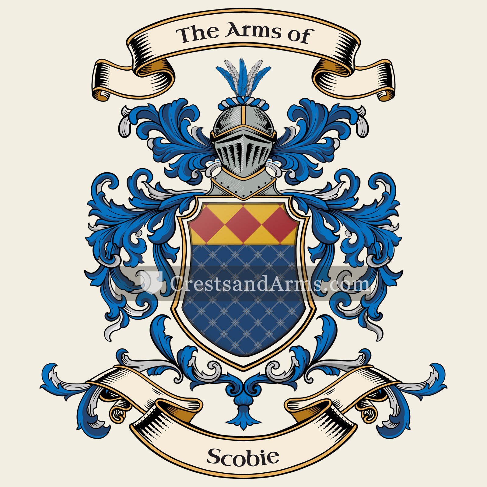 The Scobie coat of arms