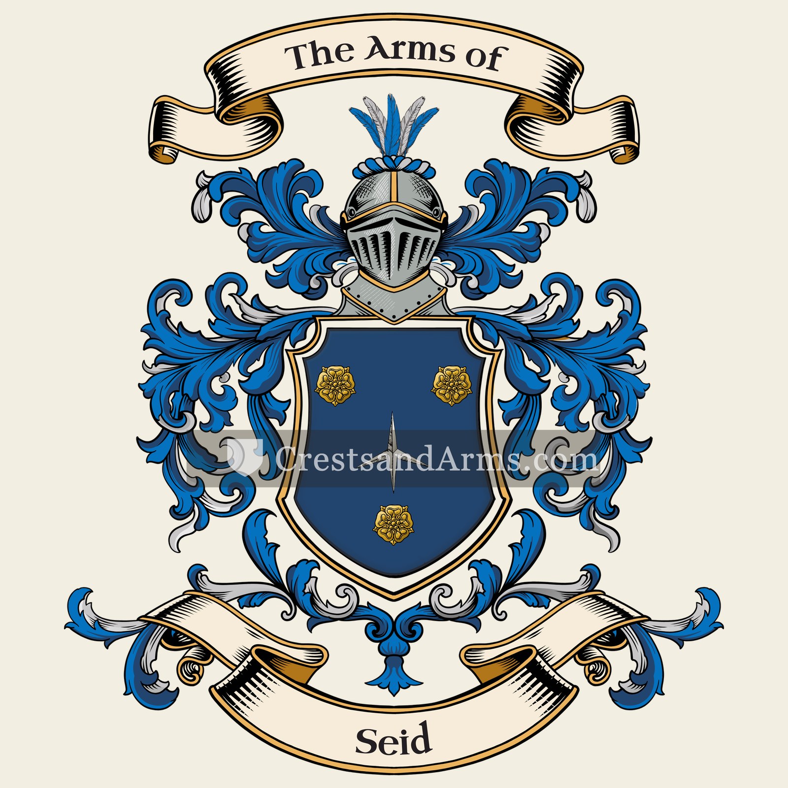 The Seid coat of arms, drawn from the recorded blazon