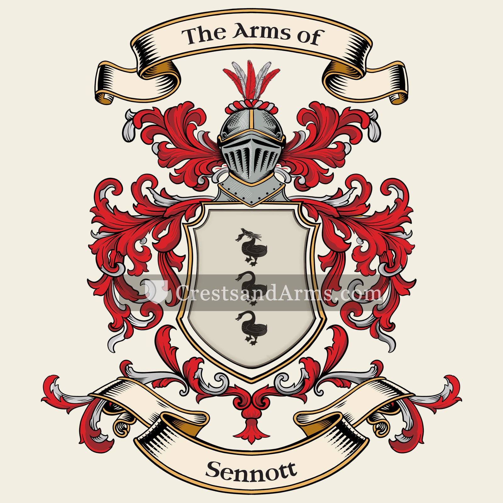 The Sennott coat of arms
