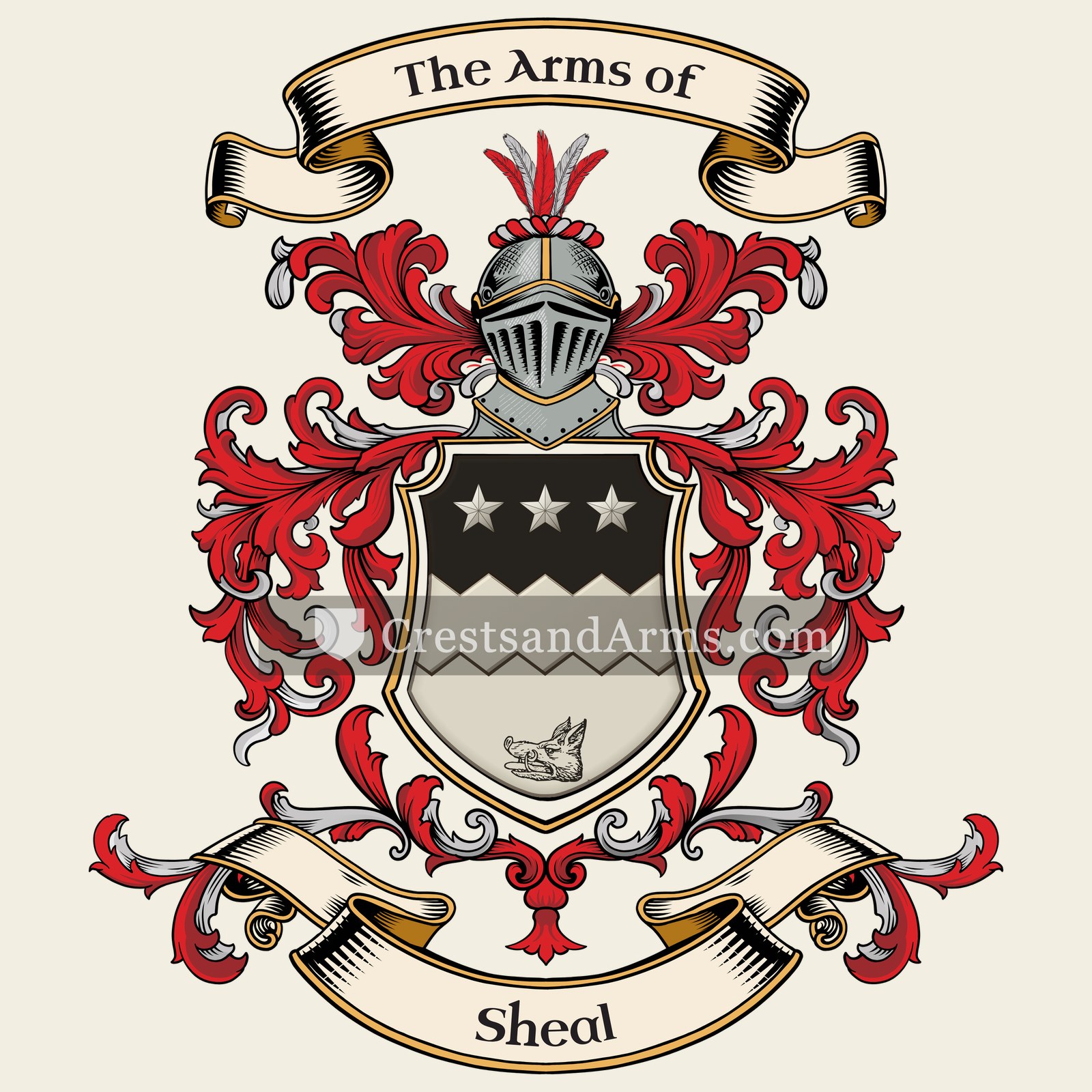 The Sheal coat of arms