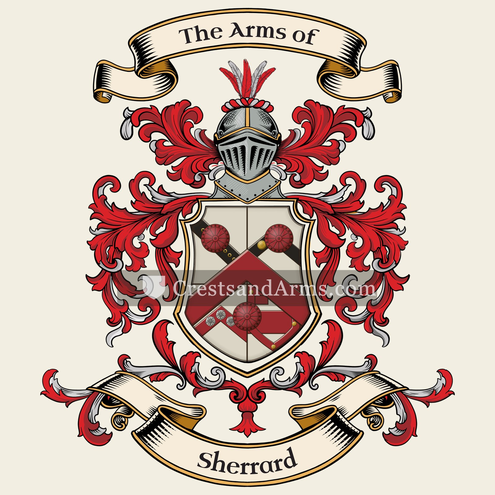 The Sherrard coat of arms