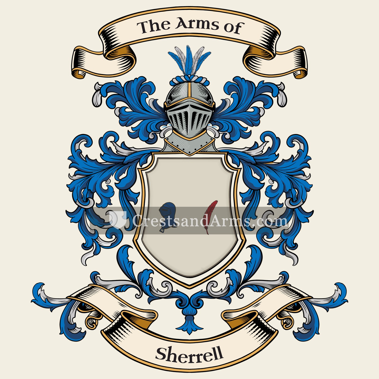 The Sherrell coat of arms