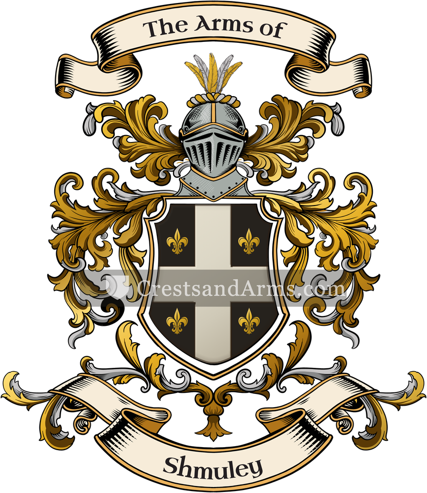 The Shmuley coat of arms, drawn from the recorded blazon