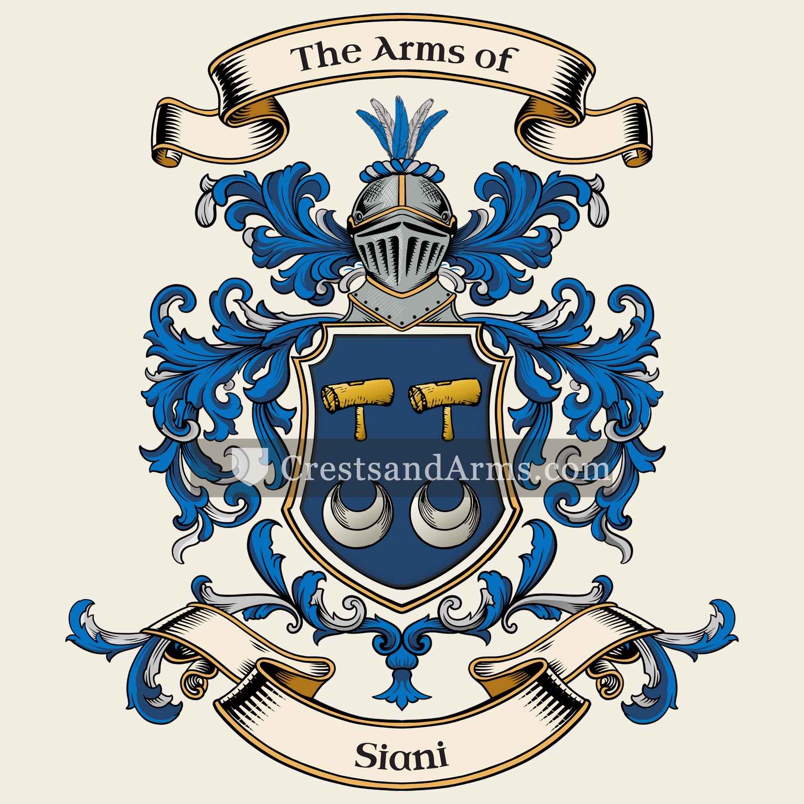 The Siani coat of arms