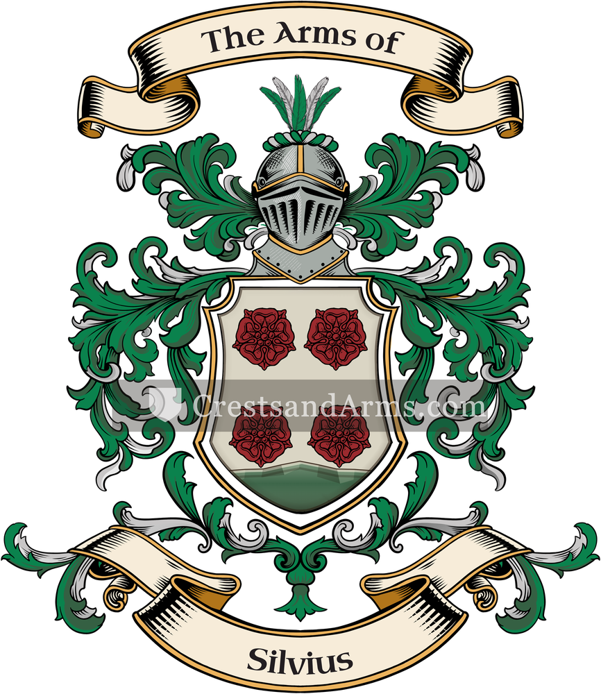 The Silvius coat of arms, drawn from the recorded blazon