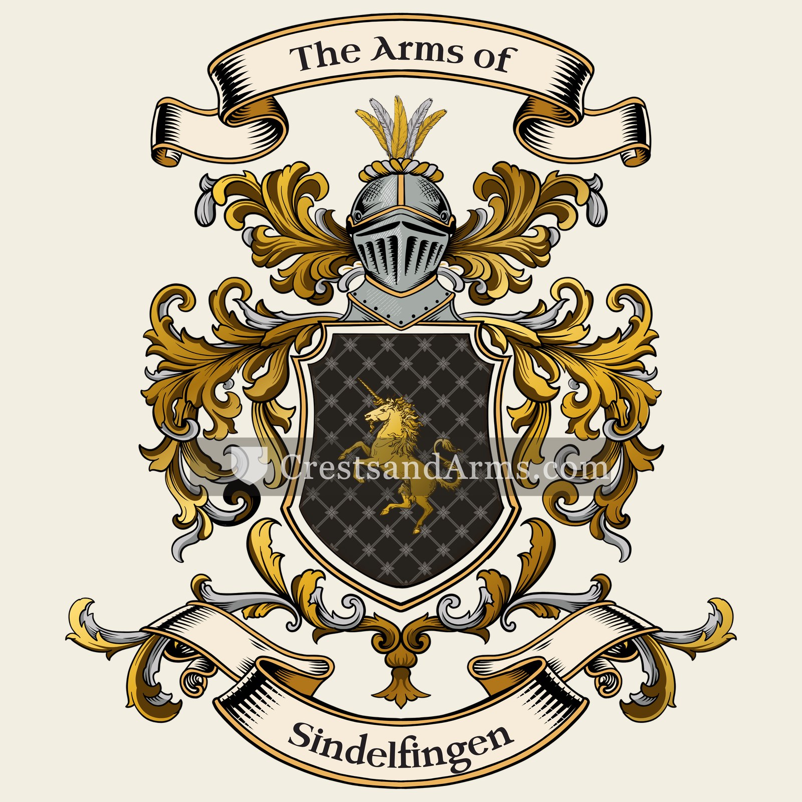 The Sindelfingen coat of arms, drawn from the recorded blazon
