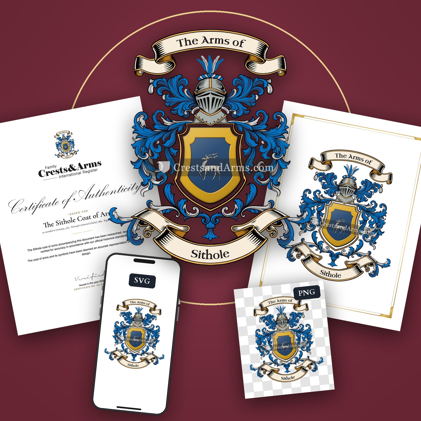 The Sithole arms on the coat of arms — digital pack