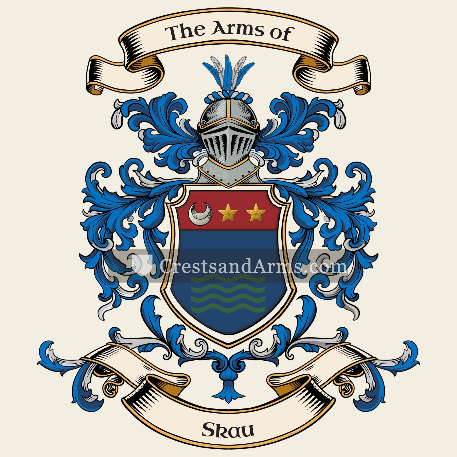 The Skau coat of arms